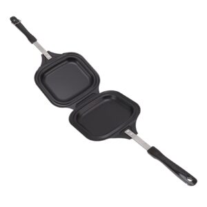 TOPINCN Frying Pan, Double Sided Aluminum Alloy Even Heating Pancake Pan, Home Kitchen Egg Bacon Steak Frying Pan Pancake Cookware