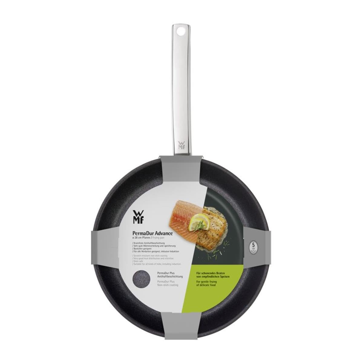 WMF W0775284021 Frying Pan, 11.0 inches (28 cm), Palmadur Advanced IH Compatible with Gas Stoves