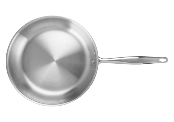 WINCO Tri-Ply Frying Pan, Silver