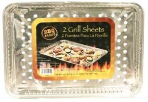 bbq foil grill sheet pan with vented bottom, 24-pc set