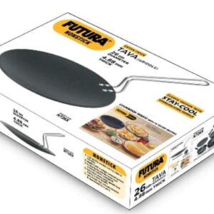 Futura Q50/NT26X Tava Griddle, 10 Inch 4.88mm Thick, Black