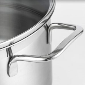 Prime Cook 4.8 qt. 18/10 Stainless Steel Soup Pot with Lid