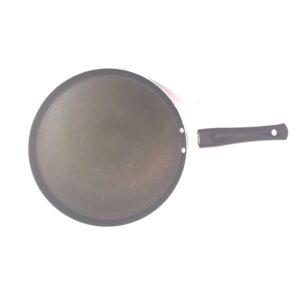 yadnesh aluminum saute fry pan with non-stick coating, 17.5 in length, 11 in width, 0.5 in height