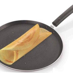 PRC Online Retail Dosa Pan/Non Stick Dosa Tawa Size- 300 mm,Thickness- 2.4mm / dosa tawa/dosa tawa non stick/dosa pan indian/dosa pan non stick,Color : Black and Brown