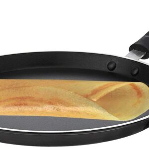 PRC Online Retail Dosa Pan/Non Stick Dosa Tawa Size- 300 mm,Thickness- 2.4mm / dosa tawa/dosa tawa non stick/dosa pan indian/dosa pan non stick,Color : Black and Brown