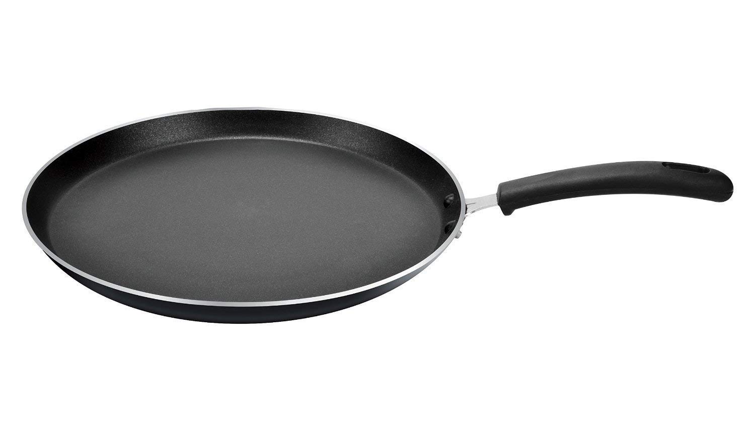 PRC Online Retail Dosa Pan/Non Stick Dosa Tawa Size- 300 mm,Thickness- 2.4mm / dosa tawa/dosa tawa non stick/dosa pan indian/dosa pan non stick,Color : Black and Brown