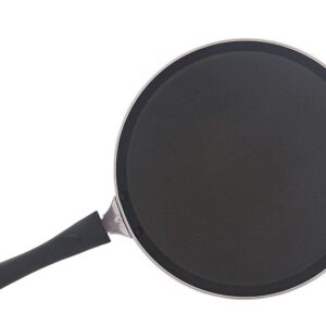 PRC Online Retail Dosa Pan/Non Stick Dosa Tawa Size- 300 mm,Thickness- 2.4mm / dosa tawa/dosa tawa non stick/dosa pan indian/dosa pan non stick,Color : Black and Brown