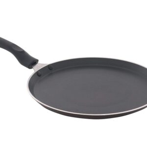 PRC Online Retail Dosa Pan/Non Stick Dosa Tawa Size- 300 mm,Thickness- 2.4mm / dosa tawa/dosa tawa non stick/dosa pan indian/dosa pan non stick,Color : Black and Brown