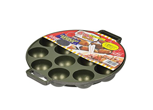 Pearl Metal Japan Aluminum Alloy 14 pc Takoyaki Pan Savory Octopus Balls Griddle Maker Round Mold Pan - Made in Japan