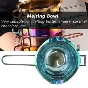 Lazmin112 400ML Butter Melting Pot, Stainless Steel Butter Melting Bowl Cheese Melting Pot Cookware Tool for Kitchen Home Diversion Port Design Meltable Chocolate Pot(Color)