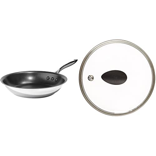 Ozeri 12" Stainless Steel Earth Pan and Lid Set with ETERNA, a 100% PFOA and APEO-Free Non-Stick Coating