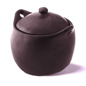 ancient cookware, tall chamba clay stew pot, 4 quarts