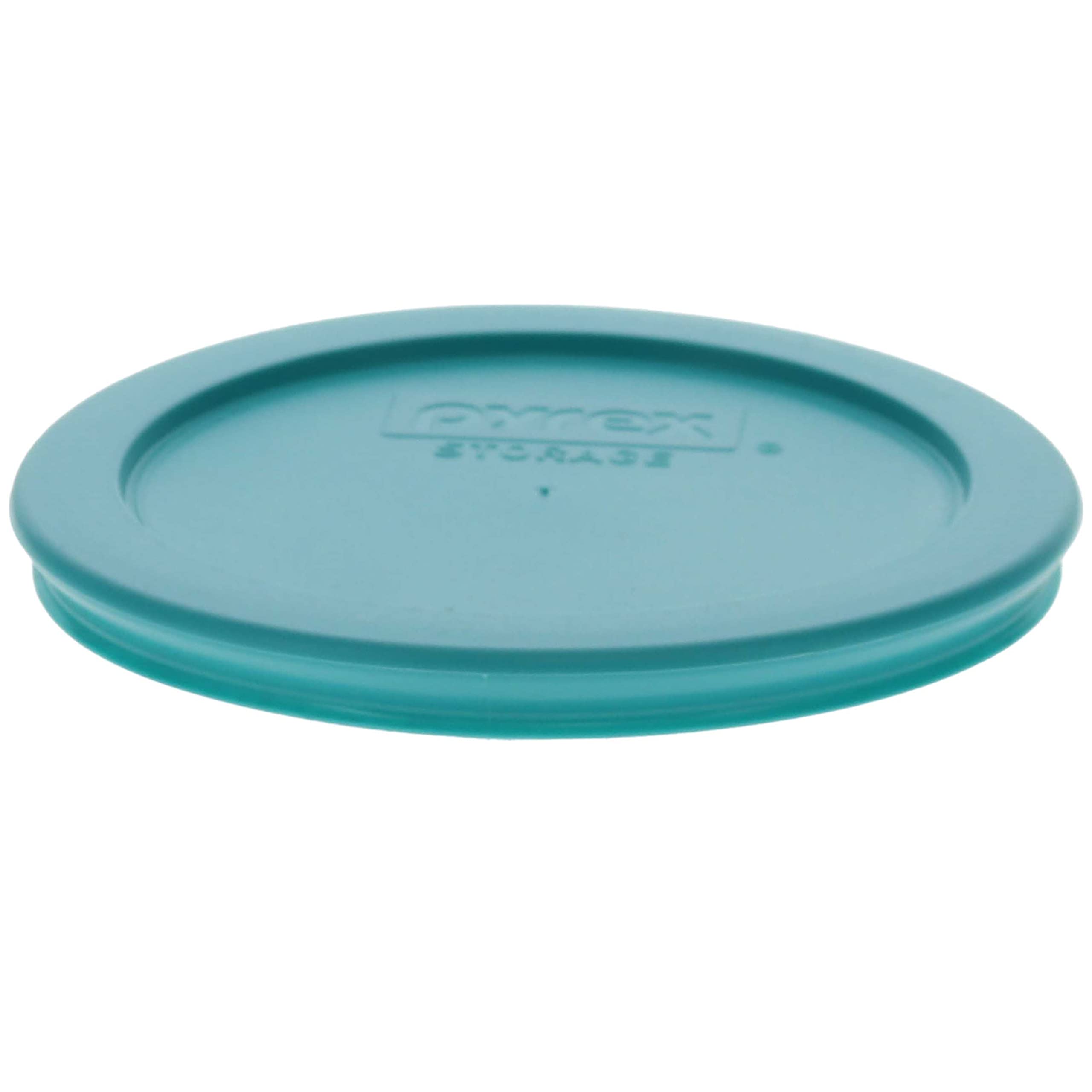 Pyrex 7201-PC 4-Cup Turquoise Plastic Replacement Food Storage Lid, Made in USA - 4 Pack