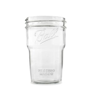 ball nesting mason jar set, wide mouth, pint, 12-pack