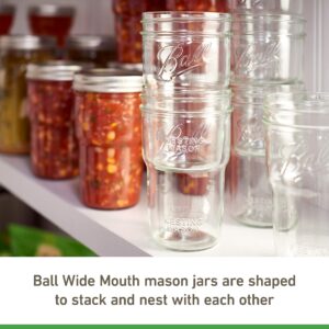 Ball Nesting Mason Jar Set, Wide Mouth, Pint, 12-Pack