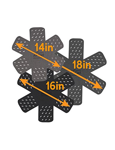3-Piece Set Cookware Protectors, Polyester Pot and Pan Protectors For Stacking and Kitchen Organization, Black/Grey, 3 Count, All-Clad Textiles