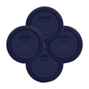 pyrex 7202-pc 1113805 1 cup dark blue lid (4-pack)