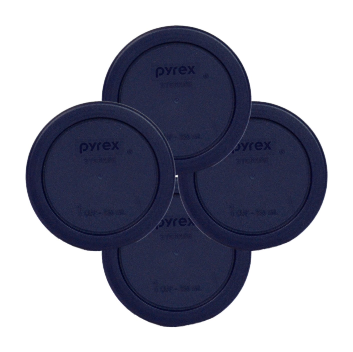 Pyrex 7202-PC 1113805 1 Cup Dark Blue Lid (4-Pack)