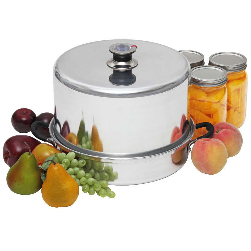 Kitchen Crop Steam Canner with Temperature Indicator (Aluminum Steam Canner)