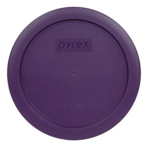 Pyrex 9 Item Bundle: (2) 7402-PC Fuschia Pink Lids, (2) 7201-PC Purple Lids, (3) 7200-PC Lawn Green Lids, (2) 7202-PC Red Lids Made In The USA