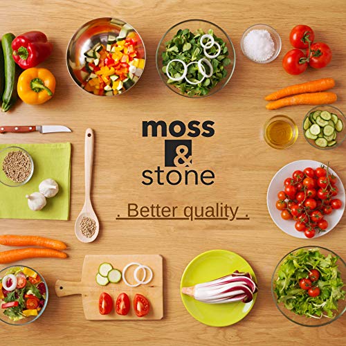 Moss & Stone Basics 6-Piece Glass Casserole With Covered, Borosilicate Glass Durable Bakeware Set, Glass Bowls Bakeware Dish Oven Safe & Microwave Safe, 3 Round Casserole Dish With Lid