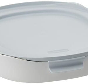 Rubbermaid Glass Baking Dish for Oven, Casserole Dish Bakeware, DuraLite 1.75-Quart, White (with Lid)