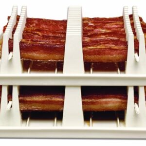 Emson Wave, Microwave Cooker Tray, Reduces Fat up to 35% for Healthy, Make Crispy Bacon in Minutes, Original As Seen On TV New, Small, White