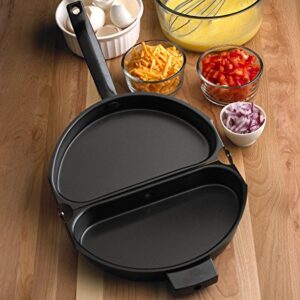 Fox Run Non-Stick Folding Omelette Pan, 8 inches, Metallic