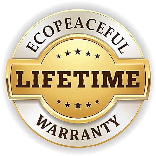 EcoPeaceful 316 Surgical Stainless Steel Mason Jar Lids WIDE Mouth - Rust-proof, Airtight, Leak-proof, BPA-Free, PVC-free, Vegan, Reusable - Not for Canning