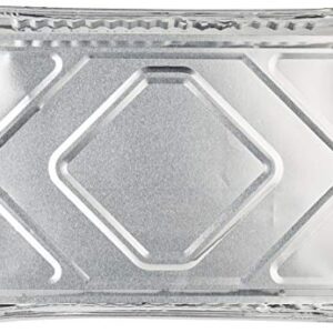 DCS Deals Pack Of 25 1/4-Size (Quarter) Sheet Cake Aluminum Foil Pan– Extra Sturdy and Durable – Great for Bake Sales, Events and Transporting Food - 12-3/4" x8-3/4 x 1-1/4"