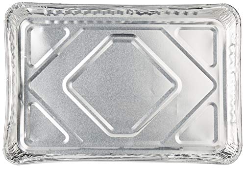 DCS Deals Pack Of 25 1/4-Size (Quarter) Sheet Cake Aluminum Foil Pan– Extra Sturdy and Durable – Great for Bake Sales, Events and Transporting Food - 12-3/4" x8-3/4 x 1-1/4"