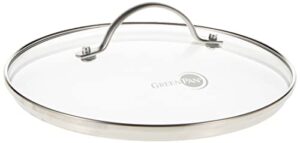 greenpan glass lid with stainless steel handle, 8"