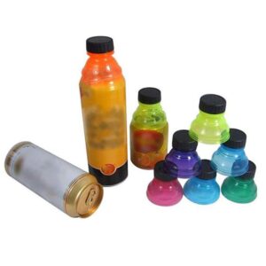 12 PCS Soda Can Lids Reusable Bottle Fizz Lid Caps Can Covers for Beer Carbonated Drinks and Other Canned Beverages (Colourful)