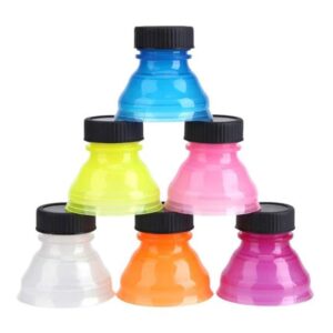 12 PCS Soda Can Lids Reusable Bottle Fizz Lid Caps Can Covers for Beer Carbonated Drinks and Other Canned Beverages (Colourful)