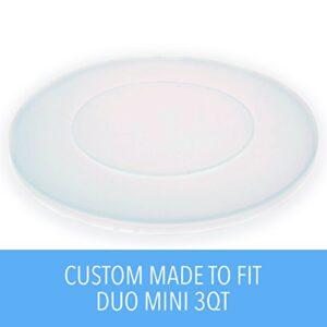 IMPRESA 3 Quart Silicone Lid - Instant Pot -Compatible - Insta Pot Pressure Cooker Lid for All Mini 3 Qt Models