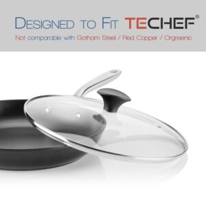 TECHEF Cookware Tempered Glass Lid, Made in Korea (12-Inch)