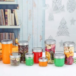 Accguan 4oz / 120ml Mason Jars Glass Jelly Jars, Canning Jars With Regular Lids, Ideal for Honey,Jam,Wedding Favors,Shower Favors, 40 Pack