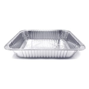 (30 Pack) Premium Lasagna Pans 14" x 10" x 3” Heavy Duty l Disposable Aluminum Foil for Roasting Turkey, Baking, or Cooking