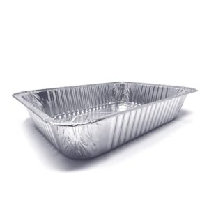 (30 Pack) Premium Lasagna Pans 14" x 10" x 3” Heavy Duty l Disposable Aluminum Foil for Roasting Turkey, Baking, or Cooking