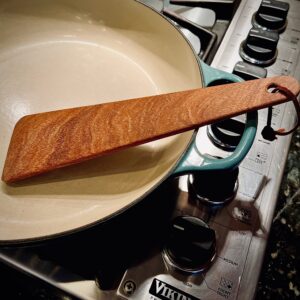 COWBOY SPATULA Mesquite Wood - Handmade in Texas, Made in USA, Perfect for cast iron cookware, steel cookware, nonstick cookware, Personalize it with a Monogram or Engraving!