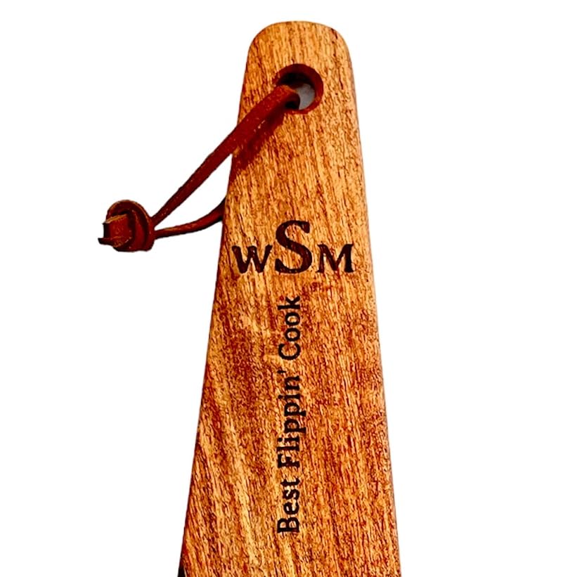 COWBOY SPATULA Mesquite Wood - Handmade in Texas, Made in USA, Perfect for cast iron cookware, steel cookware, nonstick cookware, Personalize it with a Monogram or Engraving!