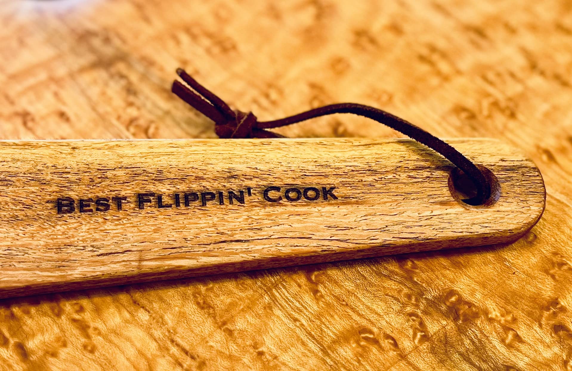 COWBOY SPATULA Mesquite Wood - Handmade in Texas, Made in USA, Perfect for cast iron cookware, steel cookware, nonstick cookware, Personalize it with a Monogram or Engraving!