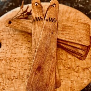 COWBOY SPATULA Mesquite Wood - Handmade in Texas, Made in USA, Perfect for cast iron cookware, steel cookware, nonstick cookware, Personalize it with a Monogram or Engraving!