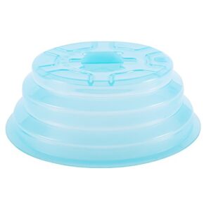 kichwit collapsible silicone microwave plate cover splatter guard, dishwasher safe & bpa free, 11”