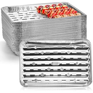 yesland 30 pack disposable aluminum foil pans - 13.4 x 9 x 1.1 inch food containers, aluminum sheet pans for cooking, baking, heating, storing, meal prep, takeout