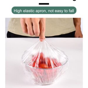 Fresh Keeping Bags,Reusable Elastic Food Storage Covers, Plastic Bowl Covers with Elastic Edging Stretch Plastic Wrap Bowl Covers (100Pcs)