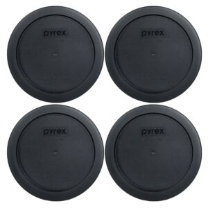 pyrex 7201-pc 4 cup round storage cover for glass bowls (4, black) (fba_7201-pc)