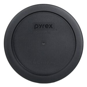 Pyrex 7201-PC 4 Cup Round Storage Cover for Glass Bowls (4, Black) (FBA_7201-PC)