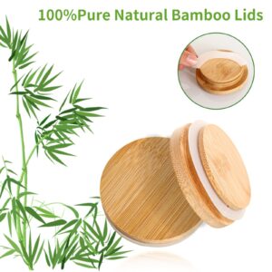 Wooden Mason Jar Lids, 8 Pcs Bamboo Wooden Storage Lids Regular Mouth, ECO Reusable Ball Wooden Lids For Mason Jars