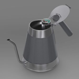 Coffee Gator Gooseneck Kettle with Thermometer, 52 oz Pour Over Coffee Kettle for All Stovetops w/Precision Drip Spout, 6.5 Cup